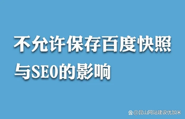 百度快照“消失”網站seo還能做嗎？